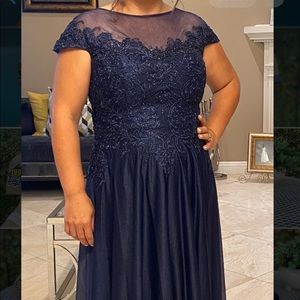 Navy blue formal dress